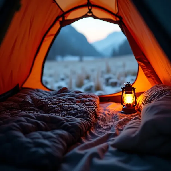 how to stay warm in a tent