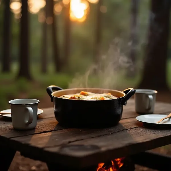 Ein-Pfannen-Campingfrühstücke