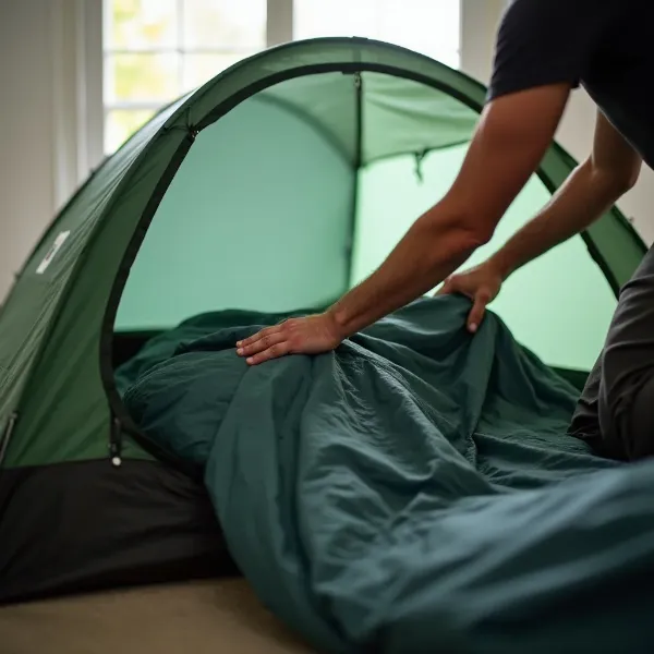 Étape 4 : Bien stocker votre tente après nettoyage