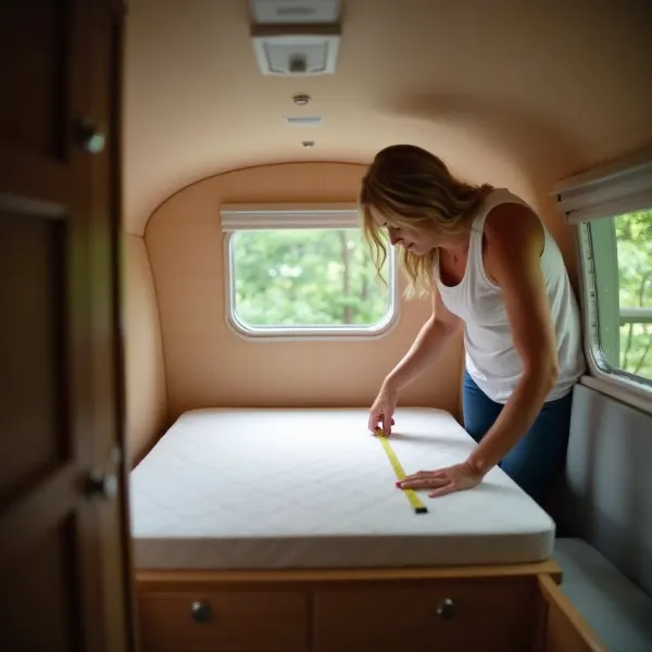 Wie man die Matratzengröße für sein Wohnmobil genau misst