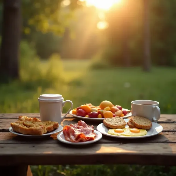 ideas de desayuno para camping