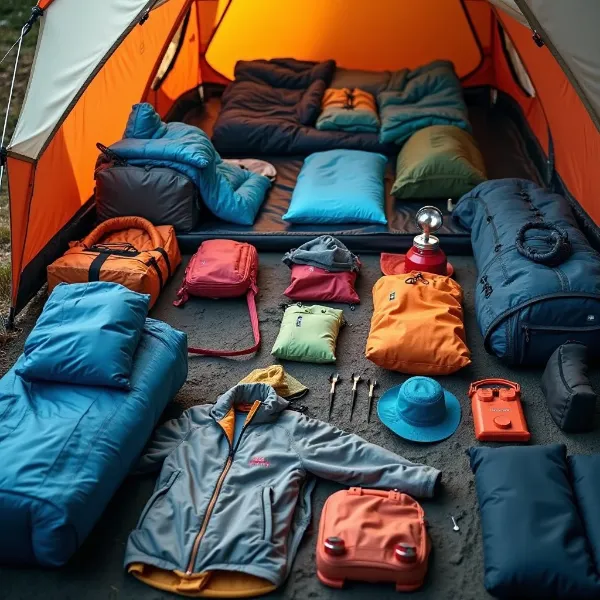 lista de equipaje para acampar