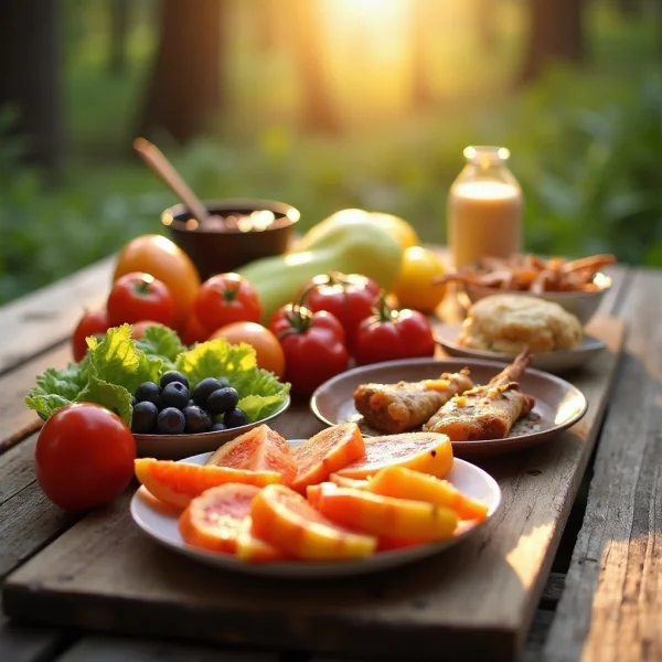 nourriture de camping sans cuisson