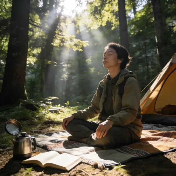 Détente et pleine conscience en camping