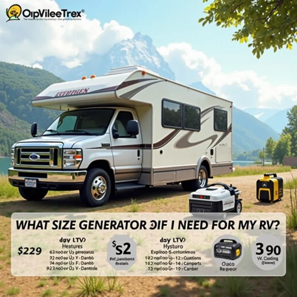 Guía de Tamaños de Generadores por Tipo de Camper