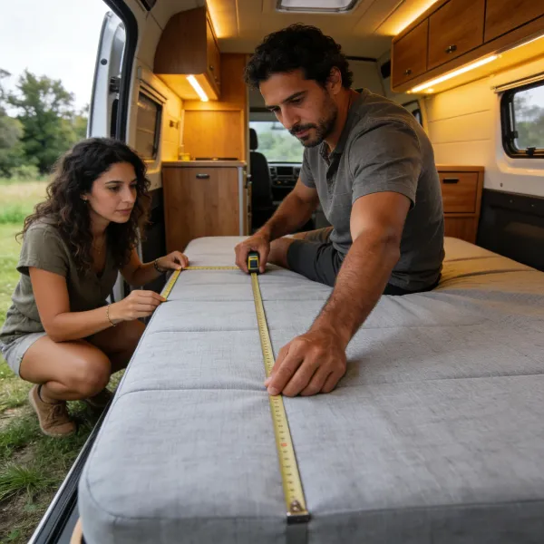 ¿Cómo medir con precisión el tamaño del colchón de tu remolque camper?