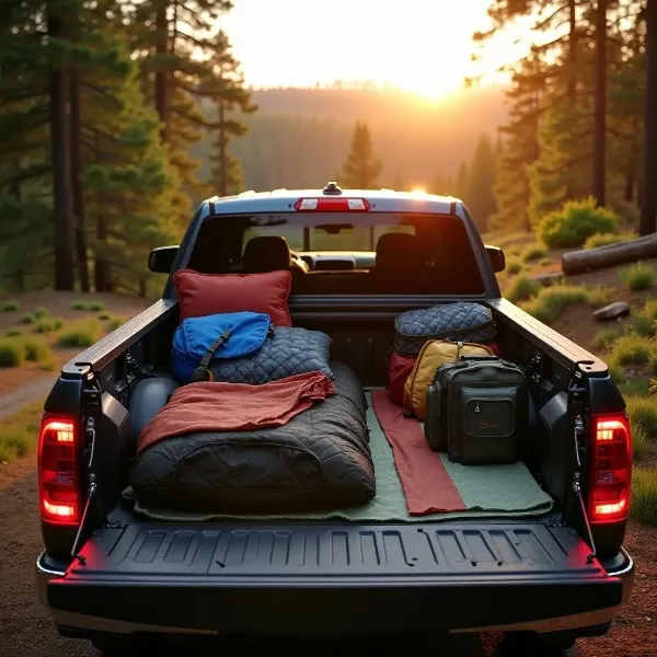 truck bed camping